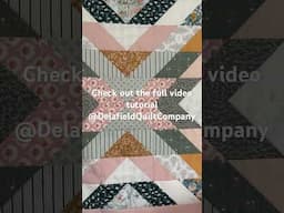 Make a quilt in just one day! Full tutorial coming soon #quiltingtutorial