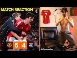 MAN UTD FAN GOES CRAZY REACTING TO | Manchester United 5-4 Lyon Europa league Goal Highlights |