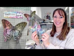 TEXTures Botanicals Quick and Easy Rainbow Butterfly Embellishments