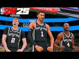 The Spurs Did It Again... | NBA 2K25 Future League Mode | Spurs vs. Bucks