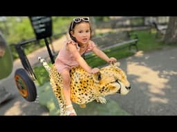OAK rides a CHEETAH!?! Como Zoo ADVENTURE and a SEA LiON Show at Minnesota ZOO!