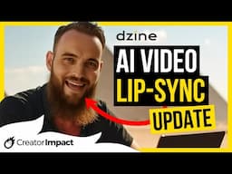 Dzine AI Video Lip Sync Just Got a MASSIVE Upgrade (Video 2 Video!)