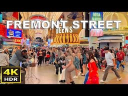 [4K HDR] Fremont Street Las Vegas Walking Tour | March 2025 | Downtown Las Vegas