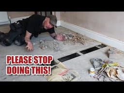 Is this actually illegal?? Mess under floors!