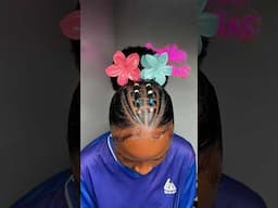 Slayed rubberband high bun natural hairstyle 🥰💕 #4c #braids #hairstyles #naturalhair #mrbeast
