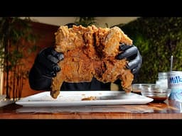whole fried chicken with taiwanese style seasoning | mukbang asmr (no talking)