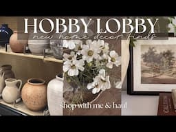 HOBBY LOBBY NEW CURATED-LOOKING HOME DECOR SHOP WITH ME & HAUL | HOBBY LOBBY SHOP WITH ME 2025