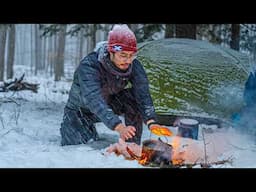 Camping in the Snow and Ice in Allegheny National Forest