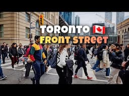 Toronto Walking Tour, Front Street To Yonge Street, Toronto Canada, 4k