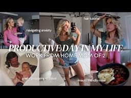 hair tutorial, managing my anxiety, travel prep + dealing with grief / day in the life of a mom of 2