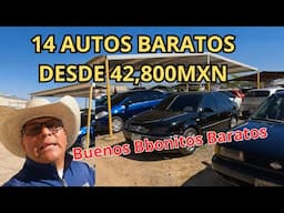 14 AUTOS BARATOS DESDE 42,800MXN ❤️