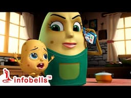 আলু কাচালু খাচ্ছে না - Aloo Kachaloo Prank | Bengali Rhyme for Children | Infobells #bengalirhymes
