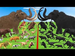 Animal Epic Battle Prehistoric Mammals VS Shadow Itself Size Comparison Revolt Battle Simulator