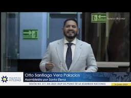 Asambleísta Otto Vera  - Sesión 011 - #LeyIntegridadPública