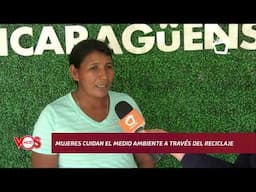 Mujeres de Ometepe cuidan el medio ambiente y sostienen sus hogares a través del reciclaje