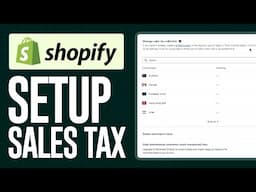 How To Setup Sales Tax In Your Shopify Store (2025) Fast & Easy