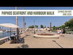 Paphos Seafront And Harbour Summer Walk