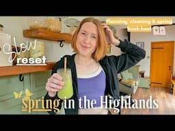 SPRING RESET - seasonal planning, cleaning tiny house & spring book haul