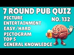 Pub Quiz: Picture Round, Entertainment, Easy/Hard, Pictogram, Any 10, General Knowledge & Bonus #132