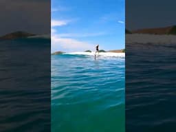 Yeeew, foiling and party waves!! 🌊 #sailingfamily #surf #foiling #kids