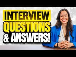 TOP 12 MOST DIFFICULT INTERVIEW QUESTIONS & ANSWERS! (How to PASS a JOB INTERVIEW) 100% PASS!