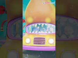 Wheels On The Bus With Baby Shark | Nursery Rhymes & Kids Songs | Happy Tots #babysongs #kidsvideos