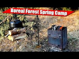 Polaris Ranger 570 SP Northstar Wilderness Spring Camp in the Boreal Forest Canada with my Dog
