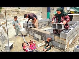 Construction of a pool for children by Salahuddin and Fatemeh |Baking bread and children's happiness