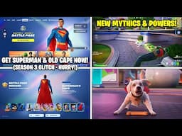 *NEW* FORTNITE SEASON 3: GET SUPERMAN EARLY GLITCH! (Gameplay, Battle Pass, Free Rewards)