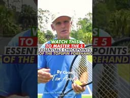 Watch This To Master The 5 Checkpoints Of The Topspin Forehand #shortsviral #shorts #trending