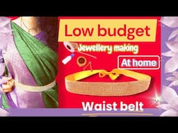 Small Jewellery Making at Home/Simple Jewellery Making At Home #waistbelt #jewellery #lowbudget