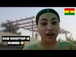 DREAM HOME RENOVATIONS IN GHANA VLOG EP 8 . ROOFTOP UPDATE 🇬🇭