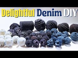 How to Make Cool Denim Beads From Old Jeans!