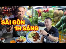SÀI GÒN 1 GIỜ SÁNG - QUÁ ĐÃ CƠM TẤM HẺM VÀ SINH TỐ LỀ ĐƯỜNG || Nick Nguyen