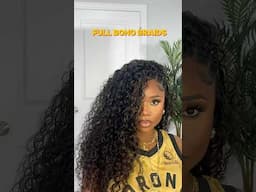 BOHO BRAIDS / BORA BORA BRAIDS with curly human hair