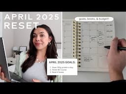 April Reset 2025 | still locked in, budget, goals, feeling happy