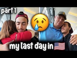 Emotional Farewell🥹My Last Day with Family 🇺🇸 | Exchange Student Journey Part 1