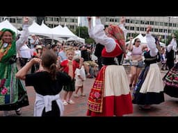 Day of Portugal 2025 Portuguese Festival folk folklore dance Boston Rancho Folclórico Dança 4K #1