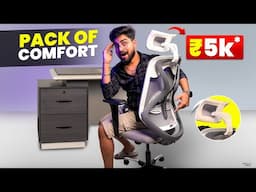 Best Ergonomic Office Chair under 5000 in India with Headrest 🔥 Wakefit Gravita Pro Review in Hindi