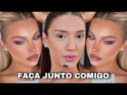 MAKE PARA DIA DOS NAMORADOS *FAÇA JUNTO COMIGO* PASSO A PASSO COMPLETO