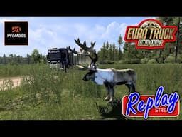 Logs to Finland in Euro Truck Simulator 2 ProMods 2.74 Stream Replay