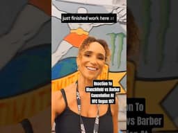 UFC Vegas 107: Reaction To The Blanchfield vs Barber Last-Minute Cancelation 😯😫 #ufc #mayceebarber
