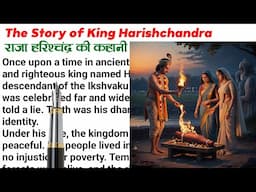 सत्यवादी राजा हरिश्चंद्र // English Reading // English Story    English padhna kaise sikhe