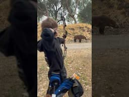 The look he gives at the end 😆 #archery