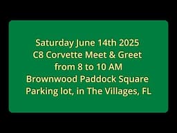 C8 Meet & Greet June 14th at 8 to 10 AM