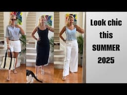 Chic summer outfits for women over 40! ☀️