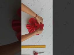Making of 24cms rose for home decoration,  handcrafted flores de papel Crepe @PaperSaiarts