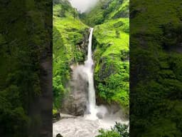 Waterfall at Chyamche, Annapurna Circuit Trek #shorts #trekking #annapurna