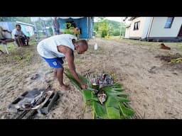 Cooking Fish Over An Open Fire In The Village Homestay🇫🇯