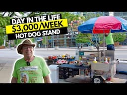 Day in the Life of $3,000/Week Hot Dog Food Cart Business